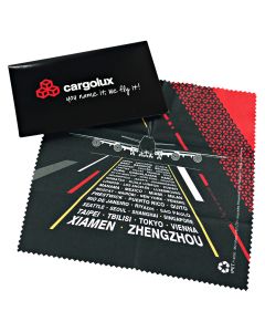 Cleaning cloth for glasses, 18 x 18 cm