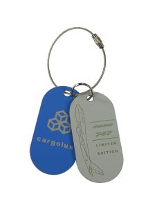 Aircraft skin tag (blue/grey)